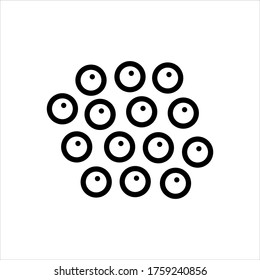 Vector line icon for white pepper