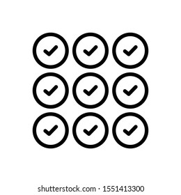 Vector line icon for whole