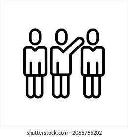 Vector line icon for willing