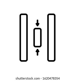 Vector line icon for within
