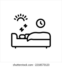 Vector line icon for yet