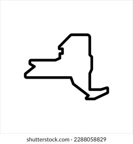 Vector line icon for york