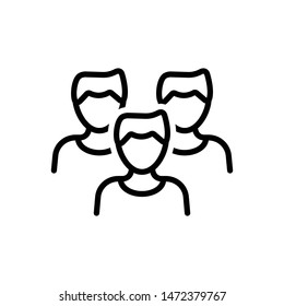 Vector line icon for youth