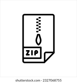 Vektorliniensymbol für ZIP