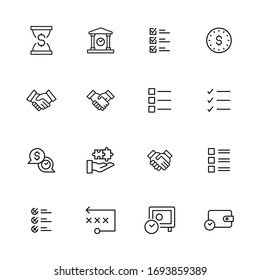 Colección de iconos de línea de vectores de ágiles. Pictogramas de contorno vectorial aislados en un fondo blanco. Colección de iconos de línea para aplicaciones web y concepto móvil. Símbolos de calidad superior