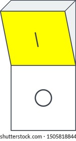 Vector line icons Electricity Power Energy