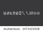 vector line icons in a wayfinding system
