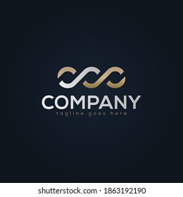 Vector Line Logo Design Creative Minimalism Logotype Icon Symbol