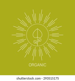 Vector line logos and icons. Line design elements for invitations and greeting cards. Vector emblems and badges. Abstract hipster logo templates
