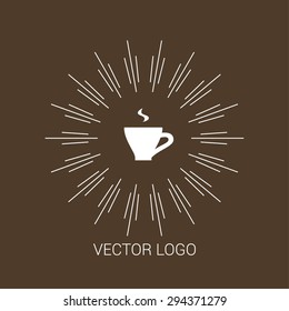 Vector line logos and icons. Line design elements for invitations and greeting cards. Vector emblems and badges. Abstract hipster logo templates. Set of design elements and badges for food industry