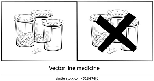 Vector line medicine