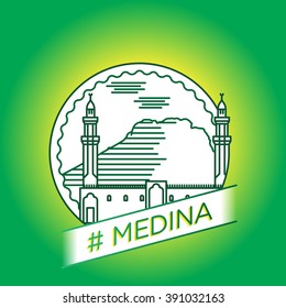 vector line medina badge