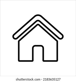 Vector Line Minimal Home Icon 