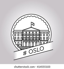 vector line oslo badge