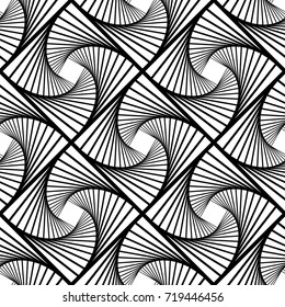 Vector Line Seamless Background. Ornamental Endless Texture. Oriental Geometric Ornament