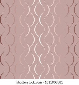 Vector line seamless pattern. Wavy swirl background. Elegant waves twist. Repeated geometric curved stripes pastel color. Luxury twisted design for wallpaper, carpet, covers, cases, textiles, prints