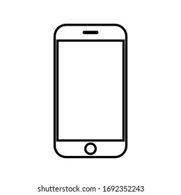 Línea vectorial de iconos de diseño de smartphones, símbolos de teléfono