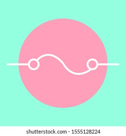 vector line symbol of devices in electrical circuits