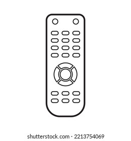 icono remoto de la televisión de línea vectorial