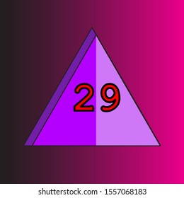 vector line text number background art