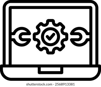 It Vector Lineal Icon On White Background.