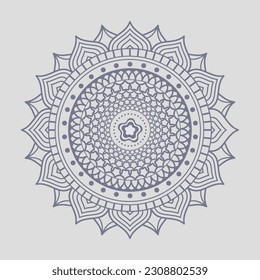 Vector lineal mandala background design