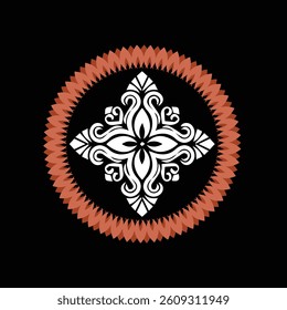 Vector lineal mandala background design