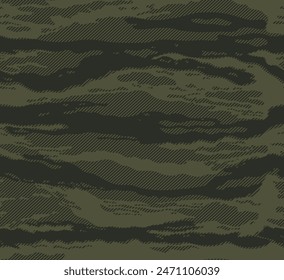 
vector linear camouflage green texture modern background