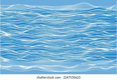 Vector linear composition, background, texture. Volumetric structure located in space. Waves ripple against each other.