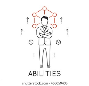 Vector Linear Concept of Human Abilities, Development of Personal Qualities to Enhance Business Skills 