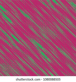 vector linear dots geometric fuchsia and green colors