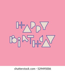 Vector linear hipster font. Vector lettering quote and custom typography for your designs: t-shirts, bags, posters, invitations, cards, etc.