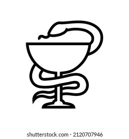 Icono lineal vector con bowl Gigei
