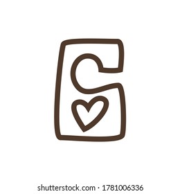 Vector linear icon with do not disturb sign