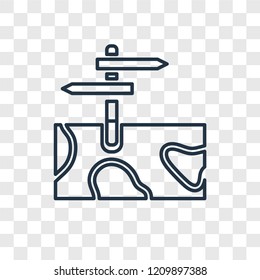  vector linear icon isolated on transparent background,  transparency concept in outline style