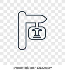  vector linear icon isolated on transparent background,  transparency concept in outline style