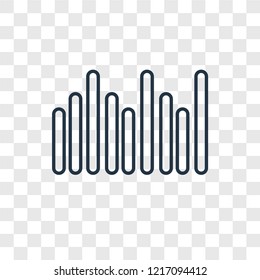  vector linear icon isolated on transparent background,  transparency concept in outline style