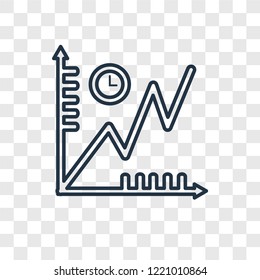  vector linear icon isolated on transparent background,  transparency concept in outline style