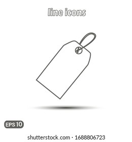 Vector linear icon label. Modern simple flat icon for website design, logo, application, user interface. Vector EPS10