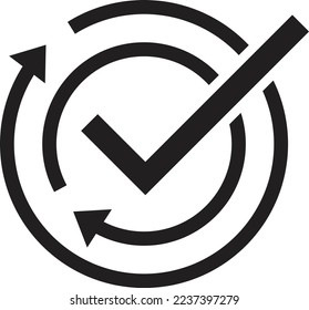 О resultado. Icono lineal vectorial en un fondo blanco.