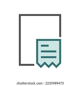 Lineares Vektorsymbol im Zusammenhang mit der Bearbeitung von Dateiartikeln oder dem erforderlichen Dokument.