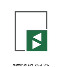 Vector linear icon related to file process.