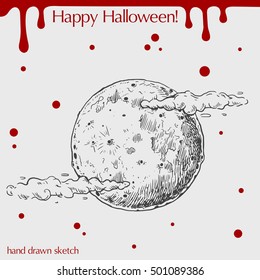 Moon Sketch Images Stock Photos Vectors Shutterstock