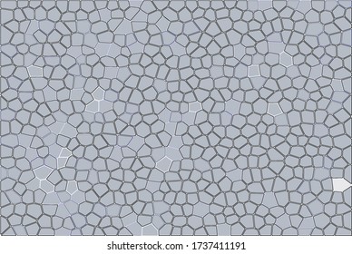 Vector linear pattern. Irregular grid with round angles. Stylish mosaic texture. Hand drawn linear background with structure of knitted leaf veins. Contemporary graphic design.