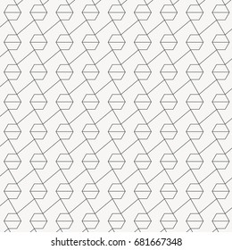 vector linear pattern, simple geometric line hexagon. pattern is on swatches panel