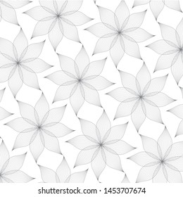 vector of linear petal flower pattern background