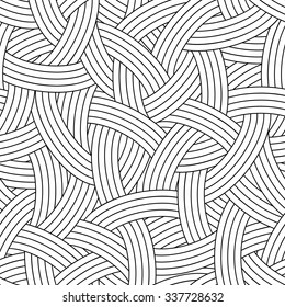 Vector linear seamless pattern. Hand drawn graphic illustration. Abstract background for print, web