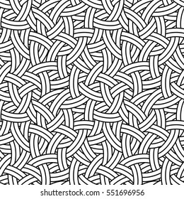 Vector linear seamless pattern. Hand drawn graphic illustration. Abstract background for print, web