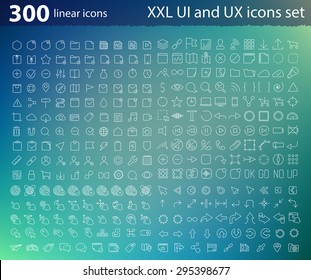 Vector Linear UI UX Icons For Web Design And Application