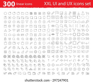 Vector Linear UI UX Icons For Web Design And Application